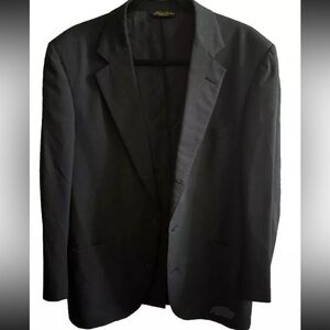 Brooks Brothers Men’s Gray Suit Jacket, Made In USA, 100 % Wool,  Size 40 R